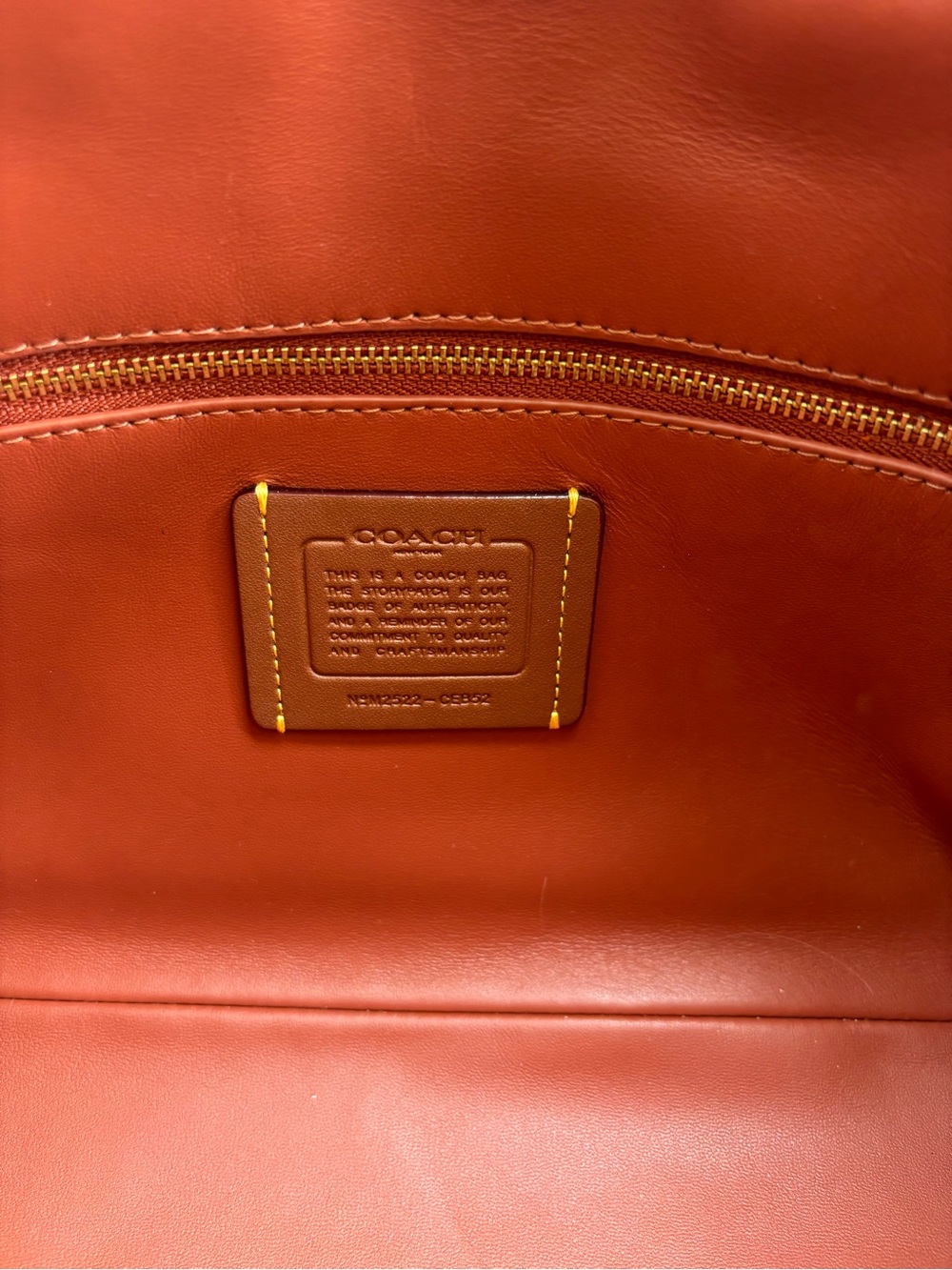 COACH Chelsea 30 in Clay Suede Shoulder Bag with Gold Hardware - Picture 2 of 8
